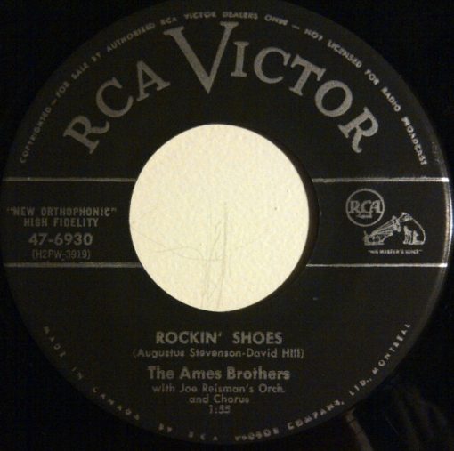 The Ames Brothers With Joe Reisman And His Orchestra And Chorus - Rockin' Shoes / Tammy (7", Single) (Near Mint (NM or M-))