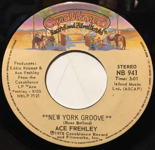 Ace Frehley - New York Groove (7", Single) (Near Mint (NM or M-))