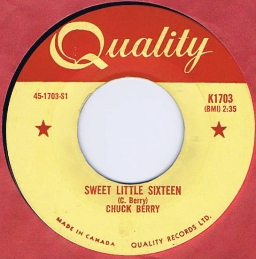 Chuck Berry - Sweet Little Sixteen (7", Single) (Near Mint (NM or M-))