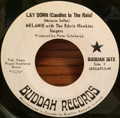 Melanie (2) With Edwin Hawkins Singers - Lay Down (Candles In The Rain) (7") (Very Good Plus (VG+))