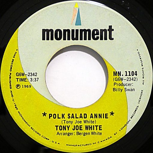 Tony Joe White - Polk Salad Annie / Aspen Colorado (7", Single) (Near Mint (NM or M-))