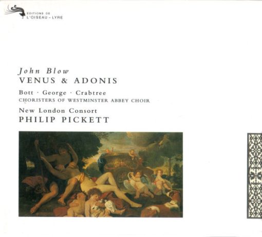 John Blow - Catherine Bott, Michael George (3), Libby Crabtree, The Choir Of Westminster Abbey, New London Consort, Philip Pickett - Venus & Adonis (CD, Album, Car) (Near Mint (NM or M-))