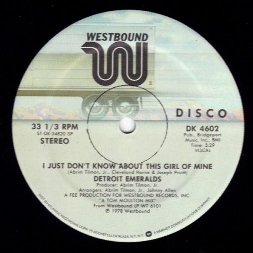 Detroit Emeralds - I Just Don't Know About This Girl Of Mine (12") (Mint (M))