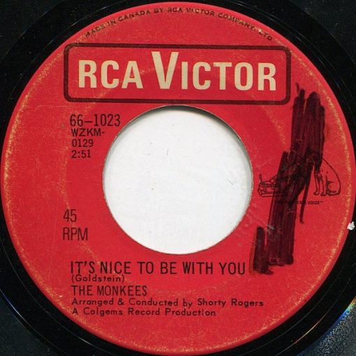 The Monkees - D. W. Washburn / It's Nice To Be With You (7") (Near Mint (NM or M-))