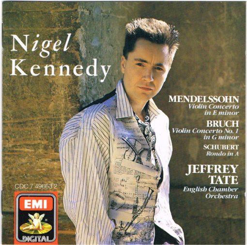 Nigel Kennedy, Jeffrey Tate, English Chamber Orchestra - Felix Mendelssohn-Bartholdy, Max Bruch, Franz Schubert - Violin Concerto In E Minor / Violin Concerto No. 1 In G Minor / Rondo In A (CD, Album) (Near Mint (NM or M-))