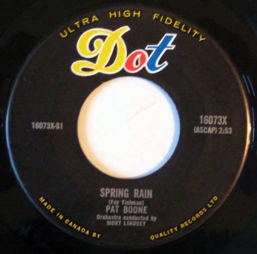 Pat Boone - Spring Rain (7", Single) (Very Good (VG))