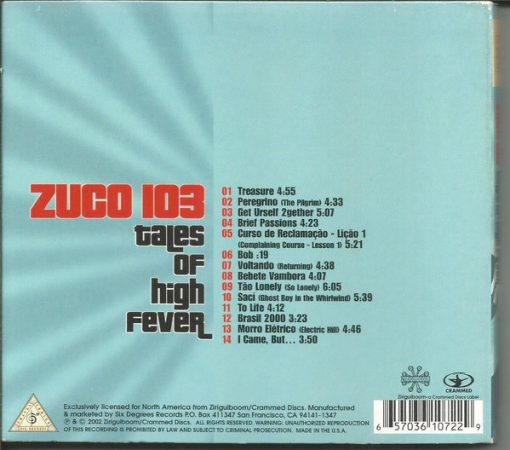 Zuco 103 - Tales Of High Fever (CD, Dig) (Near Mint (NM or M-)) - Image 2