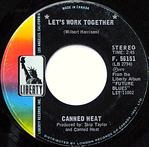 Canned Heat - Let's Work Together (7", Single) (Very Good Plus (VG+))