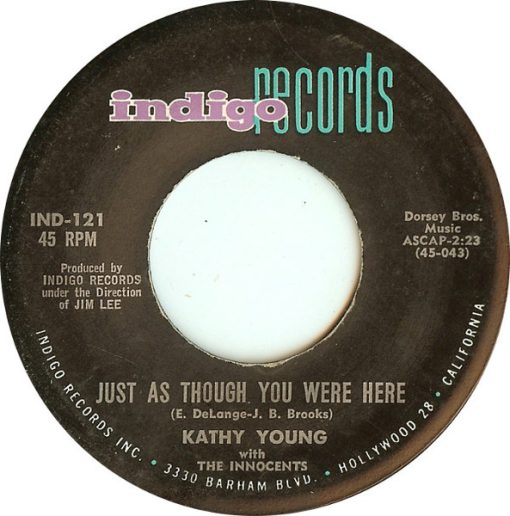 Kathy Young With The Innocents (2) - Just As Though You Were Here (7") (Very Good Plus (VG+))