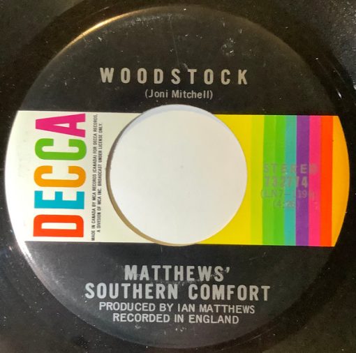 Matthews' Southern Comfort - Woodstock (7", Single) (Near Mint (NM or M-))