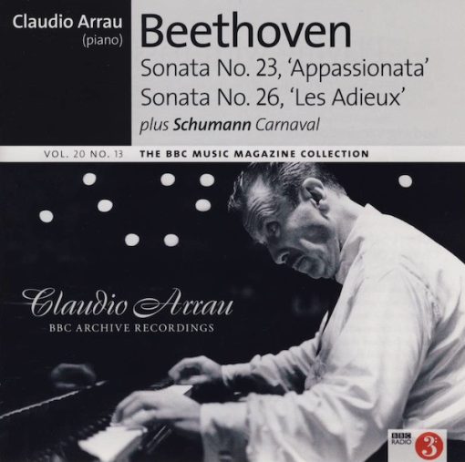 Ludwig Van Beethoven, Robert Schumann, Claudio Arrau - Sonata No. 23, 'Appassionata' / Sonata No. 26, 'Les Adieux' / Carnaval (CD, Mono) (Near Mint (NM or M-))