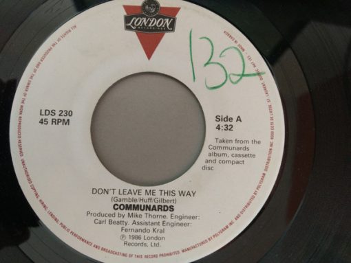 The Communards - Don't Leave Me This Way (7") (Near Mint (NM or M-))