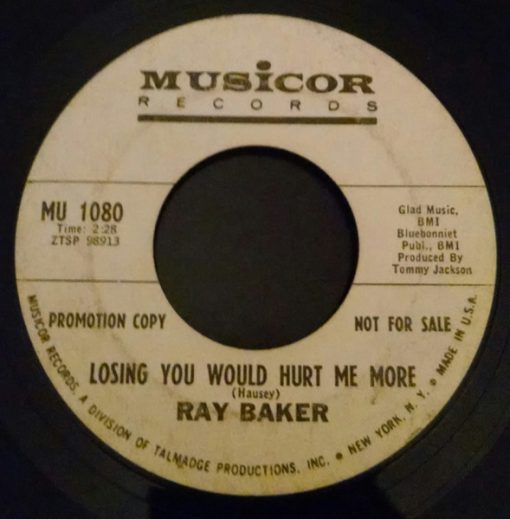 Ray Baker - Losing You Would Hurt Me More (7", Promo) (Very Good (VG))