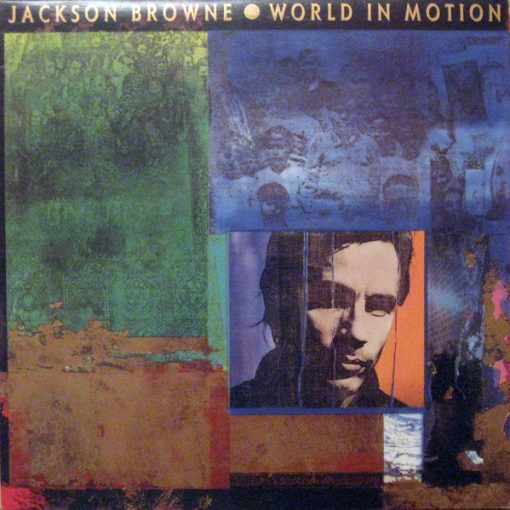 Jackson Browne - World In Motion (LP, Album) (Mint (M))