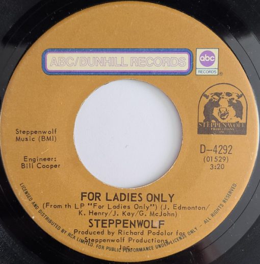 Steppenwolf - For Ladies Only (7") (Near Mint (NM or M-))