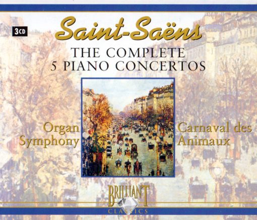 Camille Saint-Saëns - The Complete 5 Piano Concertos (3xCD, Comp) (Near Mint (NM or M-))