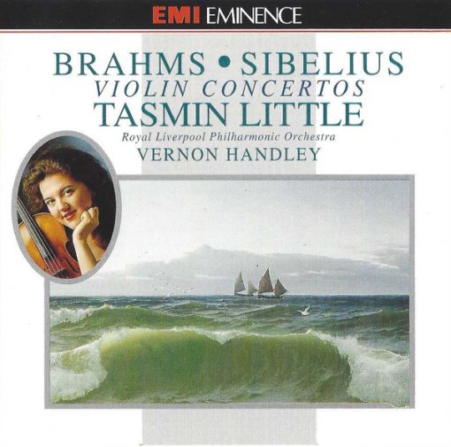 Johannes Brahms & Jean Sibelius - Tasmin Little, Royal Liverpool Philharmonic Orchestra, Vernon Handley - Brahms & Sibelius Violin Concertos (CD, Album) (Near Mint (NM or M-))