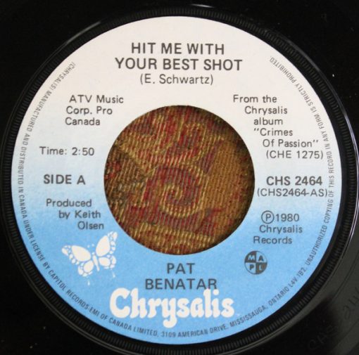 Pat Benatar - Hit Me With Your Best Shot (7", Single) (Near Mint (NM or M-))