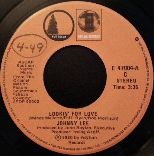 Johnny Lee (3) / Eagles - Lookin' For Love / Lyin' Eyes (7") (Near Mint (NM or M-))