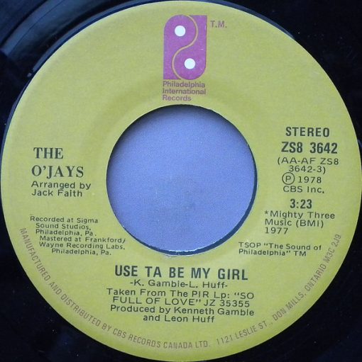 The O'Jays - Use Ta Be My Girl / This Time Baby (7", Single) (Near Mint (NM or M-))