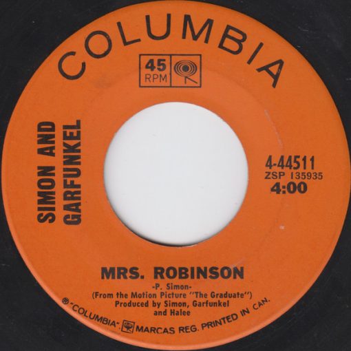 Simon & Garfunkel - Mrs. Robinson (7", Single) (Very Good Plus (VG+))