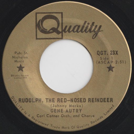 Gene Autry - Rudolph The Red-Nosed Reindeer (7", Single, RE) (Near Mint (NM or M-))