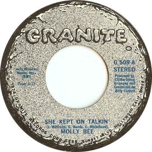 Molly Bee - She Kept On Talkin' (7") (Very Good Plus (VG+))