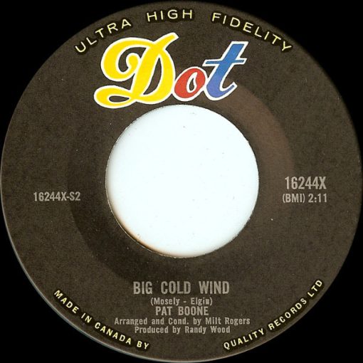 Pat Boone - Big Cold Wind / That's My Desire (7", Single) (Near Mint (NM or M-))