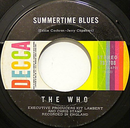 The Who - Summertime Blues (7") (Near Mint (NM or M-))