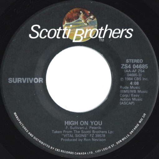 Survivor - High On You (7", Single) (Near Mint (NM or M-))