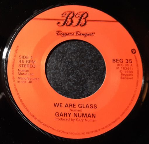 Gary Numan - We Are Glass (7", Lar) (Near Mint (NM or M-))