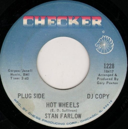 Stan Farlow - Hot Wheels / 1040 Blues (7", Single, Promo) (Very Good Plus (VG+))