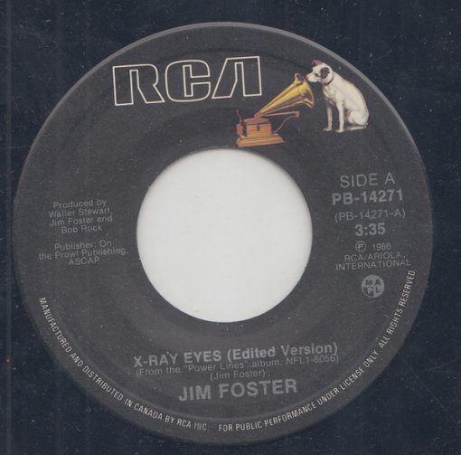 Jim Foster (6) - X-Ray Eyes (7") (Near Mint (NM or M-))