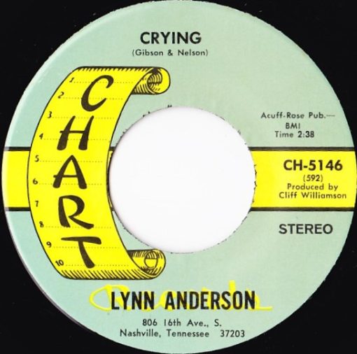 Lynn Anderson - Crying / Love Of The Common People (7", Single) (Very Good Plus (VG+))