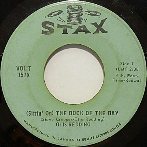 Otis Redding - (Sittin' On) The Dock Of The Bay  (7", Single) (Very Good Plus (VG+))