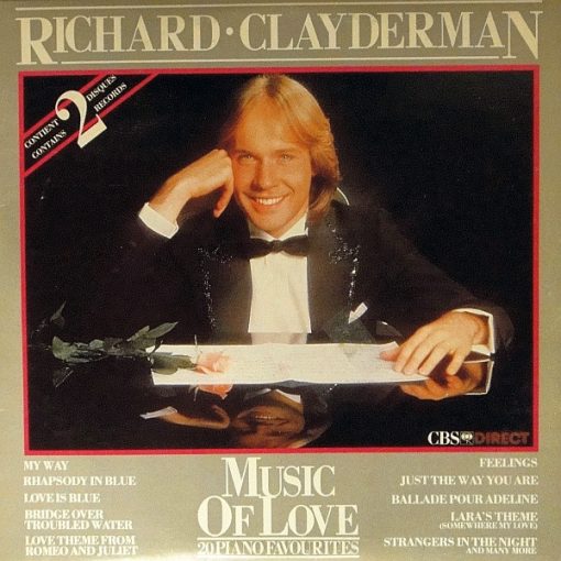 Richard Clayderman - Music Of Love - 20 Piano Favorites (2xLP, Comp) (Mint (M))