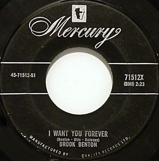 Brook Benton - I Want You Forever / So Many Ways (7", Single) (Near Mint (NM or M-))