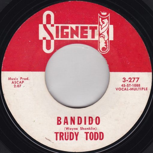 Trudy Todd - Bandido / Pathetique Melody (7", Single) (Very Good Plus (VG+))