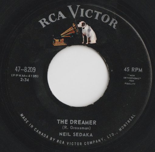 Neil Sedaka - The Dreamer / Look Inside Your Heart (7", Single) (Near Mint (NM or M-))