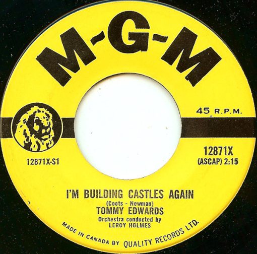 Tommy Edwards - I'm Building Castles Again (7") (Very Good (VG))