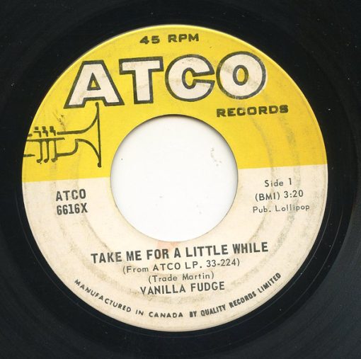 Vanilla Fudge - Take Me For A Little While (7") (Near Mint (NM or M-))