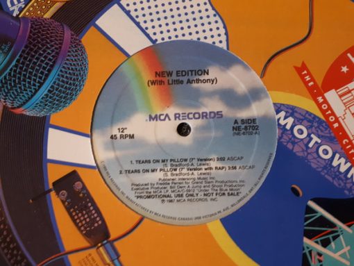 New Edition - Tears On My Pillow / Blue Moon (12", Promo) (Mint (M))