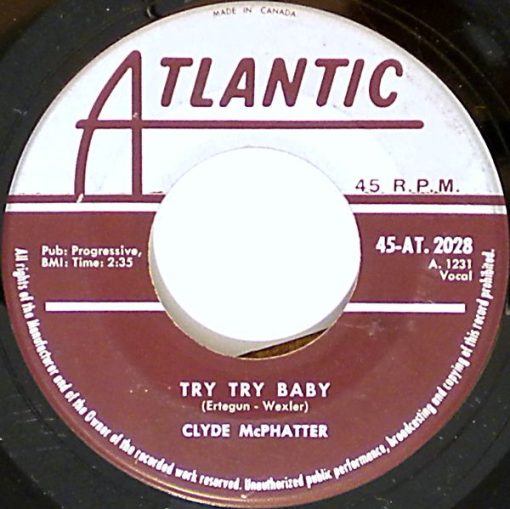 Clyde McPhatter - Since You've Been Gone / Try Try Baby (7", Single) (Near Mint (NM or M-))