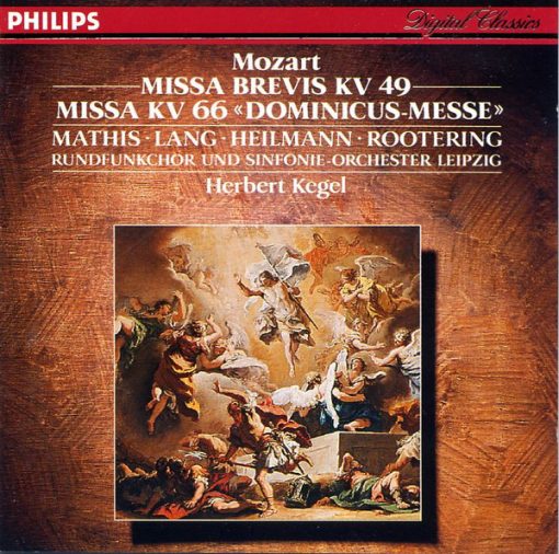 Wolfgang Amadeus Mozart, Edith Mathis, Rosemarie Lang, Uwe Heilmann, Jan-Hendrik Rootering, Herbert Kegel - Missa Brevis KV 49 / Missa KV 66 "Dominicus-Messe" (CD) (Near Mint (NM or M-))