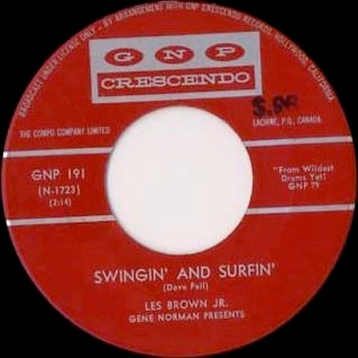 Les Brown Jr. - Surfin' & Swinging (7") (Very Good Plus (VG+))