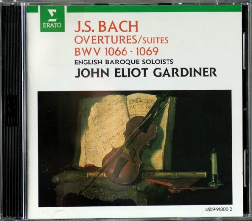 Johann Sebastian Bach, The English Baroque Soloists, John Eliot Gardiner - Overtures / Suites BWV 1066 - 1069 (2xCD, Album) (Near Mint (NM or M-))