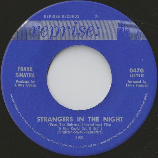 Frank Sinatra - Strangers In The Night / Oh, You Crazy Moon (7", Single) (Near Mint (NM or M-))