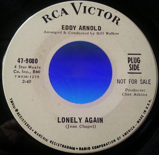 Eddy Arnold - Lonely Again (7", Single, Promo) (Very Good Plus (VG+))