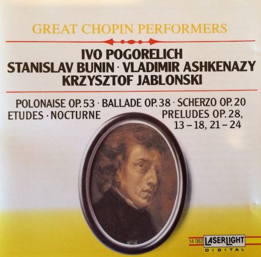 Frédéric Chopin, Ivo Pogorelich, Stanislav Bunin, Vladimir Ashkenazy, Krzysztof Jablonski - Great Chopin Performers (CD, Comp) (Near Mint (NM or M-))