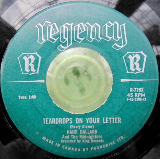 Hank Ballard & The Midnighters - Teardrops On Your Letter / The Twist (7") (Near Mint (NM or M-))